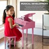 Best Choice Products Kids Classic 30-Key Mini Piano w/ Lid, Bench, Folding Music Rack, Song Book, Stickers - 3 of 4