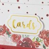 Kate Aspen Burgundy Blush Floral Collapsible Card Box | 28506NA - 3 of 4