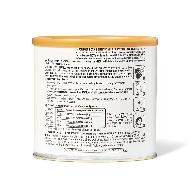 Non-GMO Hypoallergenic Powder Infant Formula - 19.8oz - up &#38; up&#8482;, 5 of 11