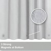 Premium PEVA Shower Curtain Liner, BPA PVC Free, Lightweight, 3 Magnets, Silver Gray - 3 of 4