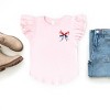 The Juniper Shop Patriotic Bow Star Coquette Flutter Sleeve Tee - 3 of 4