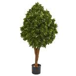 Nearly Natural 41-in Tea Leaf Artificial Tree UV Resistant (Indoor/Outdoor)