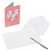 Carlton Cards 10ct Spring Floral Heart Stationery for Anyone: Botanical Greeting Card Pack, Multicolored, Vertical Fold - 2 of 4