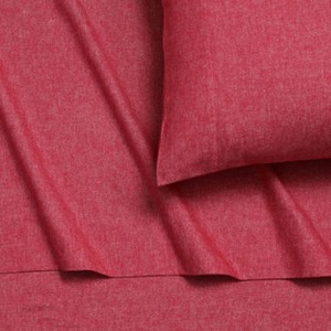 Tribeca Living Yarn Dyed Portuguese Cotton Flannel Extra Deep Pocket Sheet Set - 1 of 3