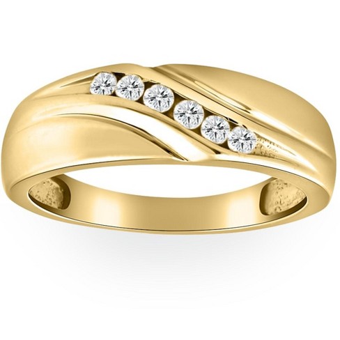 Unique 14K Yellow Gold Large Mens Diamond Statement Ring 3.5 Carat 803243