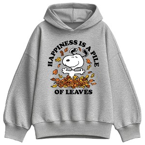 Women's Peanuts Happiness is a Pile of Leaves Oversized Fleece