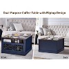 Farmhouse Square Coffee Table with Lift-up Top, Coffee Table with Storage - 3 of 4