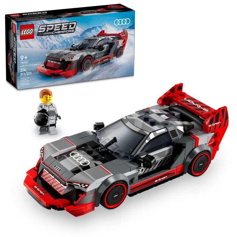 LEGO Speed Champions Audi S1 e-tron quattro Race Car Toy 76921, 1 of 8