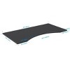 Monoprice Table Top 5 Feet Wide - Black Custom Sized for Sit-Stand Height Adjustable Riser Desk - Workstream Collection - 2 of 4