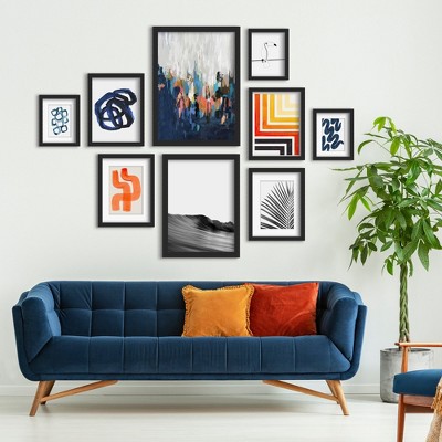 Americanflat Abstract Mid Century 22x28 Poster - Tangled Wall Art Room Decor  By Arty Guava : Target