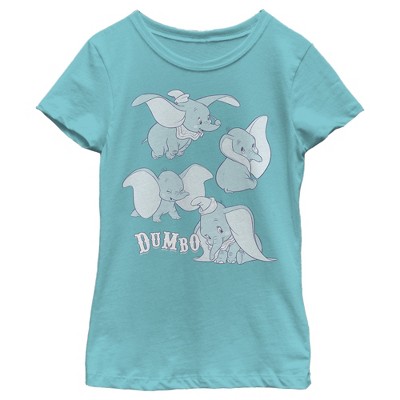Girl's Dumbo Silly Faces T-Shirt