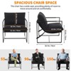 Sling Accent Chairs, Modern Accent Chair with Metal Frame, Cozy Reading Chair, Comfy Armchair with Shredded Foam Cushioning for Bedrooms - 2 of 4