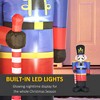 YOOCOZZ Christmas Decor- 8ft Xmas Inflatables Outdoor Decorations Nutcracker Toy Soldier with Scepter, Blow-Up Yard Christmas Decor with LED Lights - 4 of 4