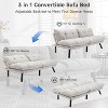 Convertible UNISOAR Foldable Modern Sofa Bed, Futon Lazy Sofa Bed, Lounge Chair Indoor,Light Gray/Blue/Black/Cream/Green/Brown - 4 of 4