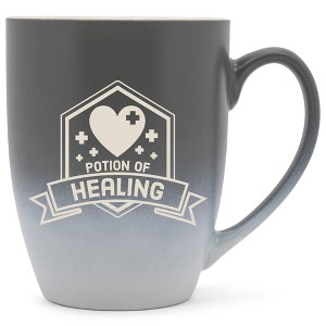 100 North Magic Potion 10 Ounce Gray and White Two Toned Ombre, Comfortably Fits Your Hands, Ceramic Tea Coffee Cup Mug, Potion of Healing - 1 of 1