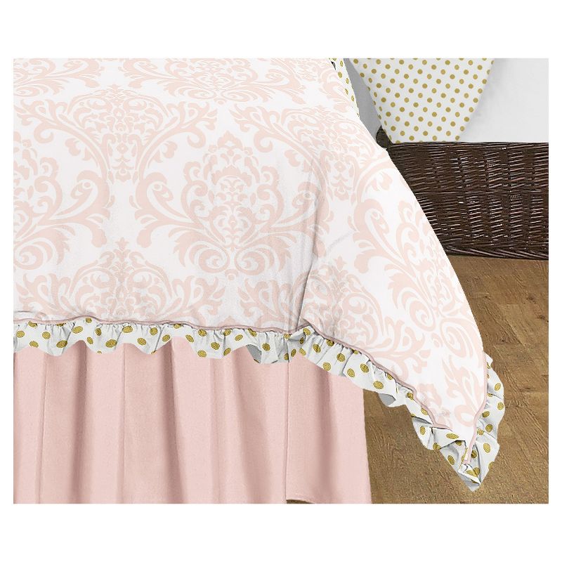 3pc Amelia Full/Queen Kids&#39; Comforter Bedding Set Pink and Gold - Sweet Jojo Designs, 4 of 7