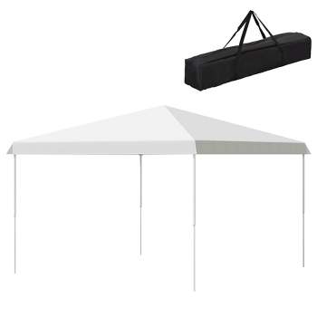 Outsunny 13' x 13' Pop-Up Gazebo Tent with 3-Level Adjustable Height, Instant Canopy Sun Shade Shelter with Carry Bag for Camping, Parties