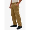 Boulder Creek by KingSize Men's Big & Tall Ranger Side-Elastic Stacked Cargo Pocket Pants - 3 of 4