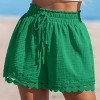 Women's Crochet Trim Beach Cover Up Shorts - Cupshe - 2 of 4
