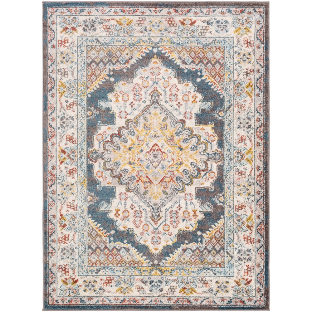 Photos - Area Rug Livabliss 5'3"x7'3" Kashan Traditional Rugs Beige: Stain & Fade-Resistant, Medium Pile, Polypropylene
