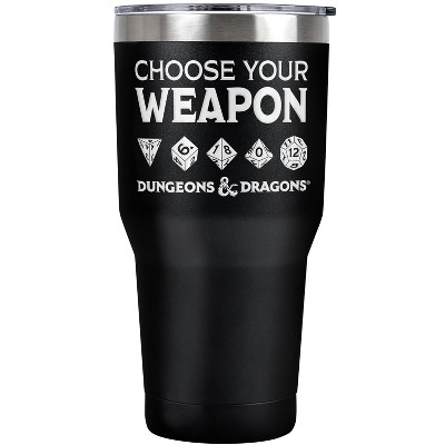 Dungeons And Dragons Choose Your Weapon Steel Tumbler 30oz Coffee Travel Mug