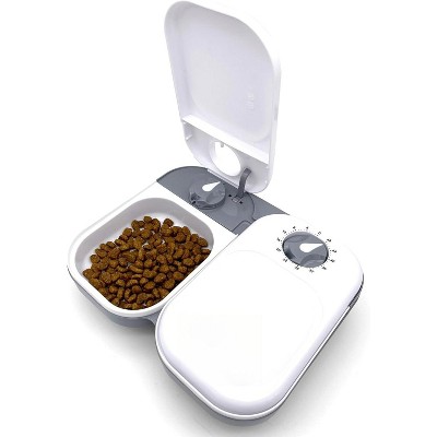 Automatic Pet Feeder with Timer, Includes Ice Pack for Wet and Dry Food, for Cats and Small Dogs