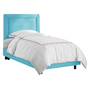 Full Kids Border Bed Premier Azure - Pillowfort , Premier Blue