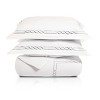 Modern Embroidered Infiniti Loop Cotton Duvet Cover and Pillow Sham Set - Blue Nile Mills - 2 of 4