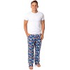 Disney Mens' Cars Movie Film s Characters Sleep Pajama Pants Blue - 2 of 4