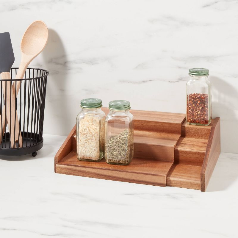 Wood 3-Tier Expandable Spice Rack - Threshold&#8482;, 3 of 5