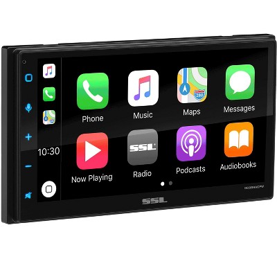 Sound Storm Laboratories DD999ACPW Double DIN Bluetooth Multimedia Player with 6.75 Inch Touchscreen with Apple CarPlay and Android Auto