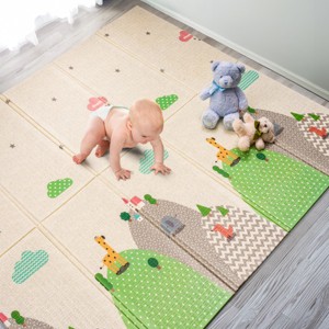 Sorbus (78x70x0.4) Foldable Play Mats with Travel Bag - for Babies, Toddlers, and Kids Playtime & Tummy Time - 1 of 4