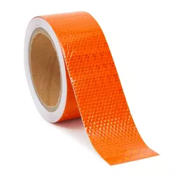 Stockroom Plus Neon Orange Reflective Tape for Cars, Boats, Bikes, Trailers, Clothing, Boats, Outdoor Reflector Warning Decal Signs, 2 In x 30 ft