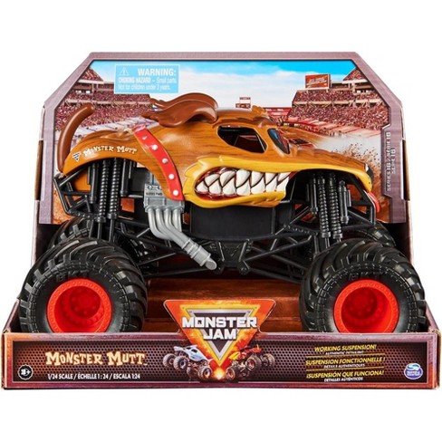 Monster Jam Official Monster Mutt Dalmatian Monster Truck Collector Die cast Vehicle 1 24 Scale Target