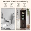 OKD 68" Tall Corner Cabinet with 2 Barn Door & Adjustable Shelves for Bathroom - 4 of 4