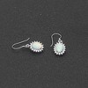 Fire Opal Hook Dangle Earrings for Women Cz Sterling Silver Ginger Lyne Collection - 3 of 4