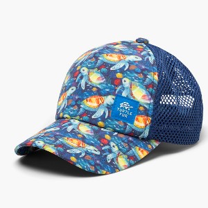 Turtle Fur Kids Quest Adjustable Trucker Hat - Soft Mesh Back Baseball Cap - 1 of 4