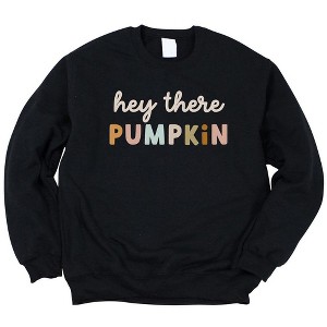 Simply Sage Market Women's Graphic Sweatshirt Hey There Pumpkin Colorful - 1 of 2