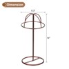 Unique Bargains Metal Tabletop Freestanding Modern Hat Display Stand 2 Pcs - 2 of 3
