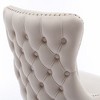 NicBex Set of 2 Dining Chair Kitchen & Dining Room Nailhead Armless Chair with Cushion Seats and Solid Wood Legs - 4 of 4