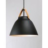 Maxim Lighting Nordic 1 - Light Pendant in  Tan Leather/Black - 4 of 4