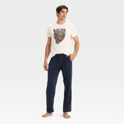 Men's Bear Shades Short Sleeve Pajama Set - Goodfellow & Co™ White