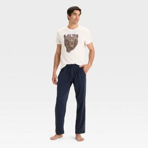 Men's Bear Shades Short Sleeve Pajama Set - Goodfellow & Co™ White - 1 of 3