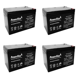 PowerStar 12V 15AH SLA Battery replaces gp12120 ps-12120 wp12-12 gp12110f2 - 4PK - 1 of 1