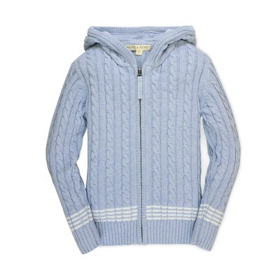 Hope u0026 Henry Boys' Zip-up Textured Sweater (light Blue Heather Cable, 3-6  Months) : Target