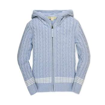 Hope & Henry Boys' Zip-Up Textured Sweater, Kids