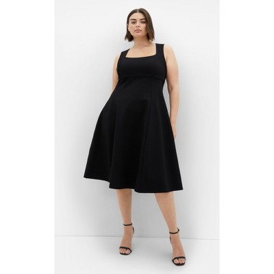 Women's Plus Size Maci Midi Dress - black | CITY CHIC