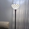 Amora Lighting Tiffany Style Torchiere Floor Lamp 72" High - 3 of 4