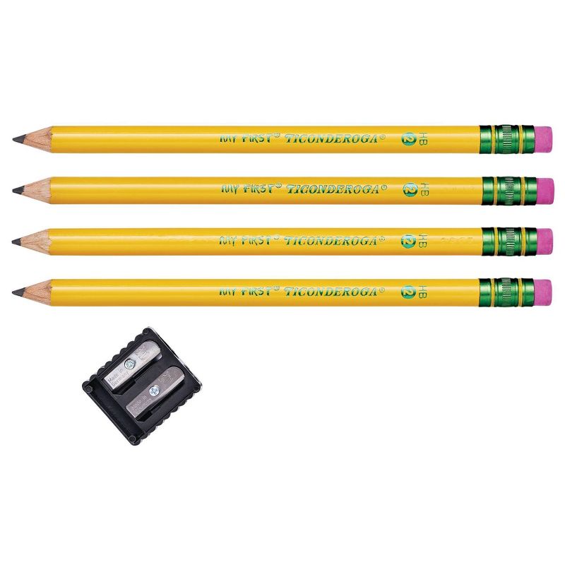 4ct My First Ticonderoga #2 Pencils with Sharpener, 3 of 10