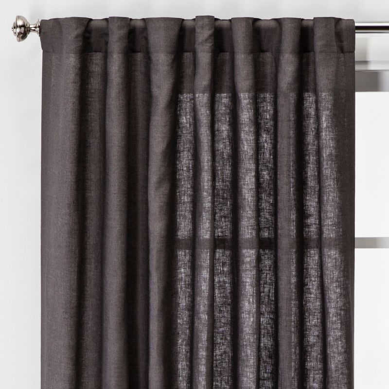 1pc Light Filtering Linen Window Curtain Panel - Threshold™, 3 of 13